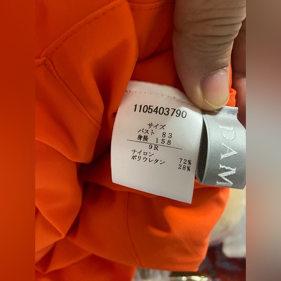 T3- DAMA COLLECTION Tangerine Midi Tank Dress - Picture 4 of 6